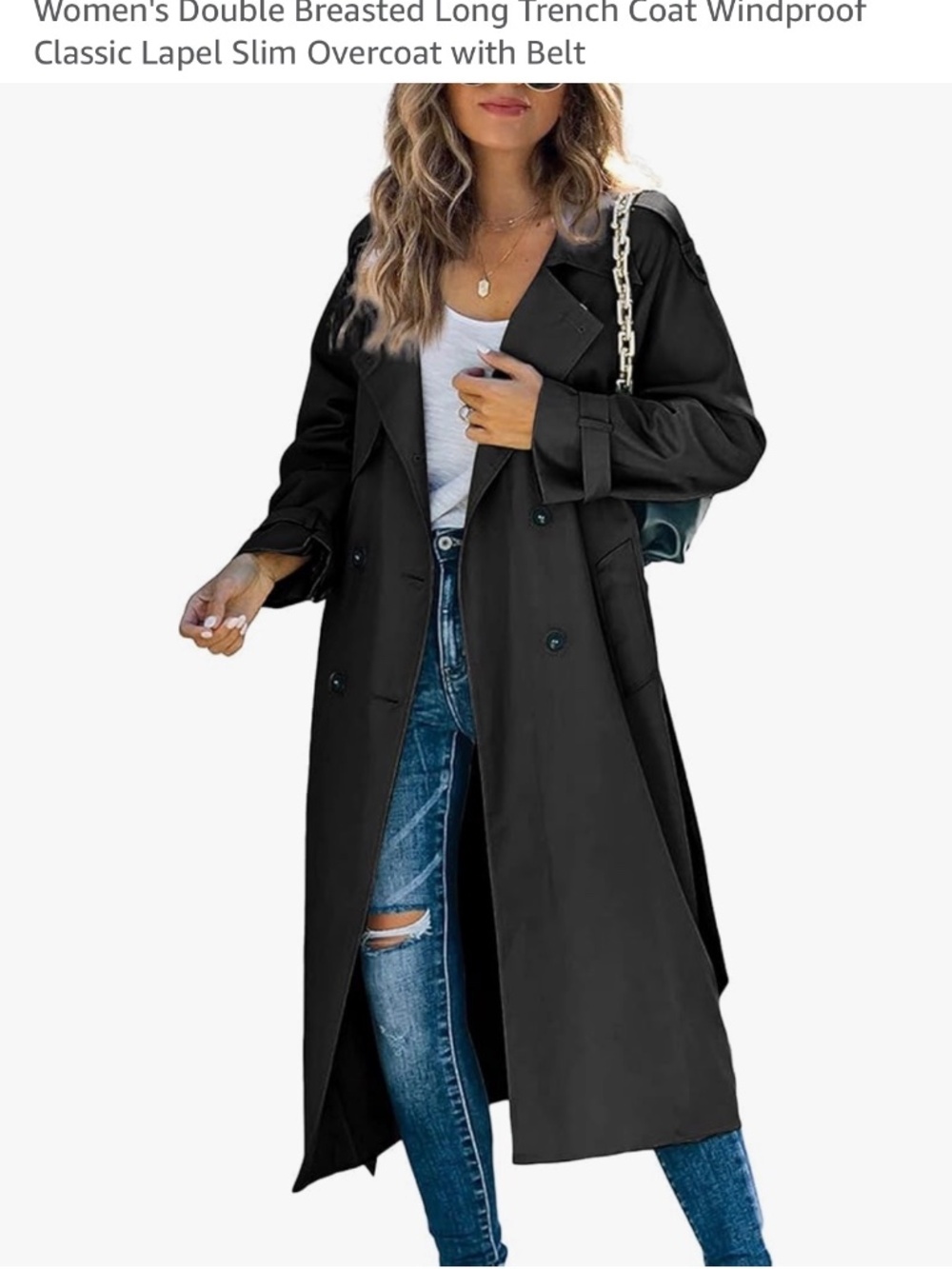 Black trenchcoat
